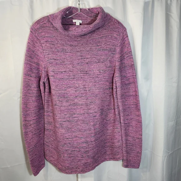 J. Jill Medium Magenta Turtleneck/Cowl Neck Sweater - Picture 1 of 6